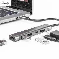 AMELY USB แบบมัลติฟังก์ชั่นพอร์ต C Converter DisplayPort PD USB2.0ชาร์จ USB-C อะแดปเตอร์5 In 1 USB ฮับชนิด C ชนิด C 5 In 1แท่นวางมือถือฮับ USB C