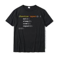 Funny Computer Science Programmer Eat Sleep Code T-Shirt T-Shirt Company Mens Tshirts Group Tops T Shirt Cotton Unique