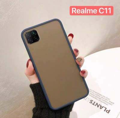 ส่งจากไทย เคสโทรศัพท์ เรียวมี Case Realme C11 เคสกันกระแทก ขอบสีหลังขุ่น case relame c11ของแท้ 100%