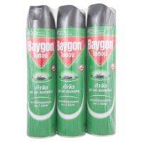 ?จัดโปร !!!? ไบกอน สเปรกำจัดแมลง 600มล x 3 ขวด Baygon Insecticide Spray 600ml x 3