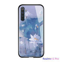 เคสเคสใส่โทรศัพท์สำหรับ Realme 6 Pro/6i/6/Q3 Pro เคสฝาหลังกระจกเทมเปอร์เคสมันวาวกันกระแทก