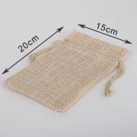 10pcs 15x20cm Linen Cotton Drawstring Bag Jewelry Bag Decorative bags Christmas/Wedding Gift Pouch Product Packaging Bags