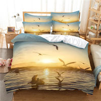 Seagulls and Sunset Bedding Duvet Cover Set 3d Digital Printing Bed Linen Fashion Design Comforter Cover Bedding Sets Bed Set