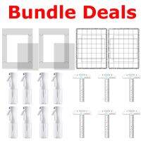 Bundle Deals Stick and Stamp Mat Laser Cut Template for Creating Straight Lines Positioning DIY Scrapbooking Tool Accessories