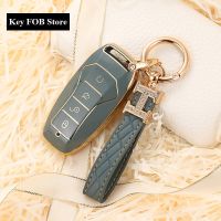 dghjsfgr TPU Car Key Case For BYD Atto 3 Han EV Dolphin 4 Buttons Remote Control Protect Cover Auto Accessories