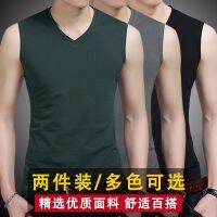 [Free ship] Mens bottoming sleeveless t-shirt self-cultivation sweatshirt summer inner