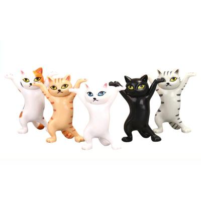 Pen Holder Doll Cats Ornament Plastic Earphone Jewelry Support For Airpods Stand