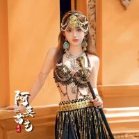 xishuangbanna dai costumes tour take tribal princess girl summer suit golden bra clothes