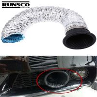 Universal Racing Car Turbo Turbine Inlet Pipe Round ABS Carbon Fiber Look 6CM Air Intake Pipe Air Funnel