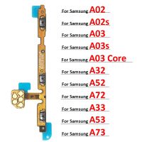 ปุ่มเปิดปิดปุ่มเฟล็กซ์สำหรับปุ่มปรับระดับเสียงด้านข้างเหมาะสำหรับ Samsung Galaxy A02 A02S A32 A52 A72 A03s แกน A03 A13 A22 A33 A73 4G 5G