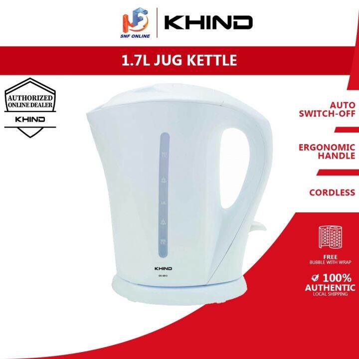 Kettle Electric Khind Electric Jug Kettle (1.7 L) EK581 EK5813 Lazada