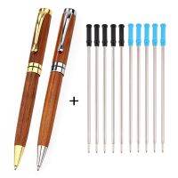 【hot】∋ Sandalwood 0.7mm Clip Ballpoint Replaceable Refills Stationery Gifts