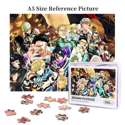 ONE PUNCH MAN Wooden Jigsaw Puzzle 500 Pieces Educational Toy Painting Art Decor Decompression toys 500pcs