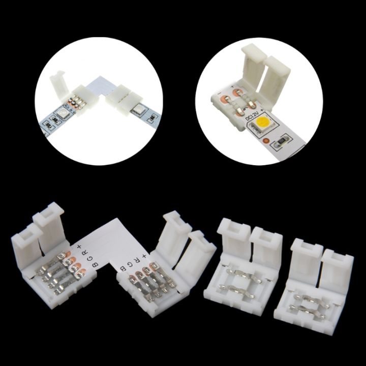 ขั้วต่อ-solderless-clip-on-coupler-2ขา10มม-สำหรับแถบ-led-สีเดียว5050