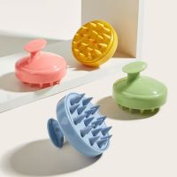 ◐☁ Wet Dry Scalp Massage Brush Soft Silicone Shampoo Brush Head Cleaning Massage Comb Hair Washing Comb Bath Shower Brush Massager