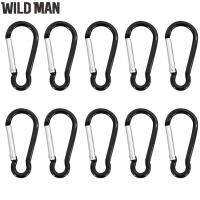 (Ready) 10Pcs กระเป๋าสะพายเดินทาง Carabiner เดินป่าฤดูใบไม้ผลิแขวนหัวเข็มขัดตะขอคลิป