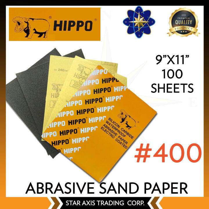Hippo Abrasive Sand Paper 100pcs Grit 400 Lazada PH