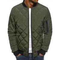 [COD] Foreign trade mens coat 2022 winter new solid jacket rhombic quilted wholesale