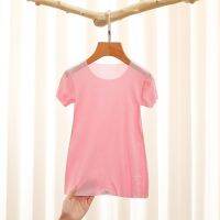 【Ready】? Baby non-marking modal thin nightdress anti-kick pajamas baby summer nightgown short-sleeved home air-conditioning clothes