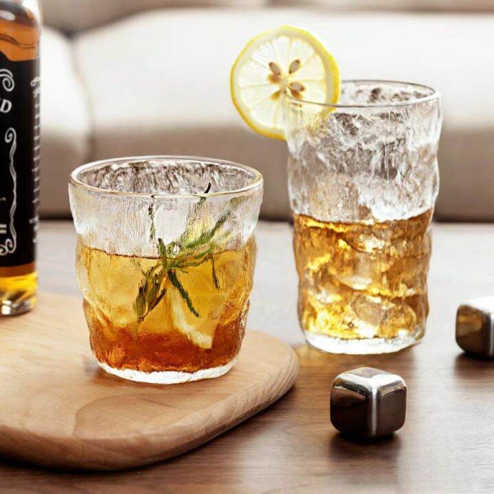 Japanese Iceberg Glass Cup Mug for Coffee Tea Wine Milk Beer Suitable