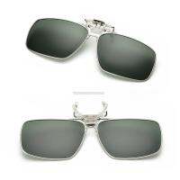 Polarized CLASSIC แว่นกันแดดแบบหนีบ Anti-UV 400 เลนส์การมองเห็นได้ในเวลากลางคืนคลิปติดแว่นสายตาสำหรับชาย/หญิง