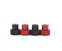 ๑﹍ 50PCS/lot High Quality M3 M4 Colourful Anodized Aluminum Alloy knurled hand nuts