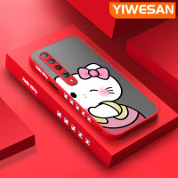 YIWESAN เคสสำหรับ Xiaomi 10 10 Lite 5G 10 Lite ซูม10 Pro 10S 10S 10 Ultra 10การ์ตูนแมวน่ารักมีน้ำค้างแข็งโปร่งใสแข็งด้านขอบสี่เหลี่ยมรูปแบบกล้องปลอกซิลิโคนกันกระแทกเคสนิ่ม