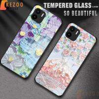 ดอกไม้ภาพวาดสีน้ำมัน เคสโทรศัพท์ Redmi A1 ฝาครอบกันกระแทกกระจกแข็ง 212