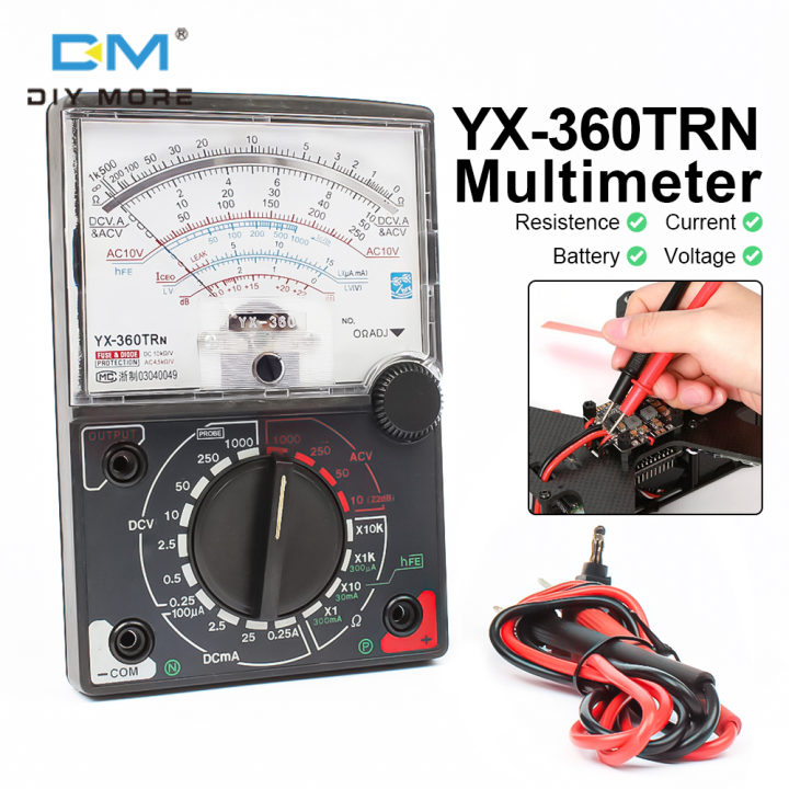 Diymore YX-360 TRN Pointer Multimeter Ammeter, Voltmeter, High ...