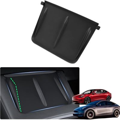 Wireless Charging Mat Black Kits for 2017-2022 Tesla Model 3 Model Y, Anti-Skid Silicone Mat,Center Console Wireless Charger Cover