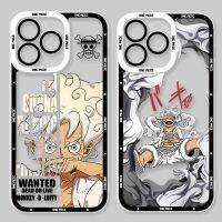 Anime O-One Piece Clear Case for iPhone 15 14 11 Pro Max 13 12 Mini XR XS X 8 7 6 6S Plus SE 2020 Soft Silicone Shockproof Cover