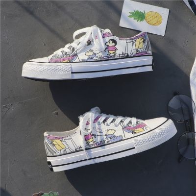 Canvas Shoes Womens Summer New Ins Student Color Changing Trendy Shoes Korean Versatile Ulzzang Minority Board Shoes