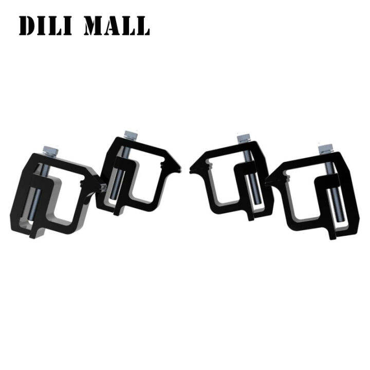 dili-ตัวหนีบยึด-mall4pcs-หมวกหลังคารถบรรทุกสำหรับแคมป์เปลือกหนักที่ยึดที่หนีบอุปกรณ์เครื่องมือทดแทน