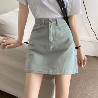 [COD] Denim short summer Korean version retro high waist slim denim schoolgirl all-match casual bag hip word trendy manufacturer