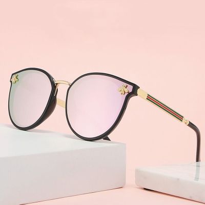 [LWF HOT]♦☁♦ 2021 Luxury Bee Fashion for Women Sunglasses Men Square Brand Design Sun Glasses Female Oculos Retro Male Iron