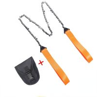 Portable Hand Zipper Saw Outdoor Chain Wire Saw 11 Tooth Manganese Steel Pocket Wire Saw 24 Inch Garden Pruning Tool Handtool parts Accessories