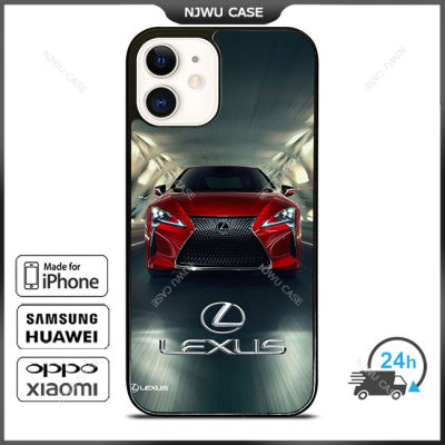 Lexus Red Car Phone Case for iPhone 14 Pro Max / iPhone 13 Pro Max / iPhone 12 Pro Max / XS Max / Samsung Galaxy Note 10 Plus / S22 Ultra / S21 Plus Anti-fall Protective Case Cover