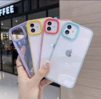 ? ราคาส่ง ? เคสใส ประกบ Case iPhone 11 / iPhone 12 / iPhone 13 / iPhone6 / 6s / 7 / 8 / SE2020 / 6plus / 6splus / 7plus / 8plus / iPhone 11 / iPhone XR เคสประกบขอบสี เคสประกบ เคสขอบสี เคสโทรศัพท์ ไอโฟน