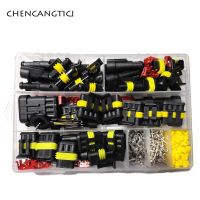 Tools Terminals With Plug Socket Electrical Car Connector Harness Wire Waterproof HID Superseal Auto AMP Pin 1/2/3/4 353Pcs