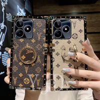 เคส YJD สำหรับ Realme C53 C55ลายดอกไม้ตัวยึดเพชรเคสโทรศัพท์กันกระแทก