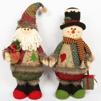 Christmas Supplies New Year for Home Standing Doll Desktop Window Decoration