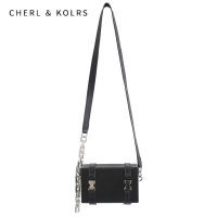 CHERL &amp; KOLRS กระเป๋าสะพายข้างแบบใหม่สำหรับทั้งหญิงและชายกล่องใส่กระเป๋าฮิปฮอปกระเป๋าสะพายไหล่เรียบง่ายกระเป๋าสี่เหลี่ยมสัมผัสอาวุโส