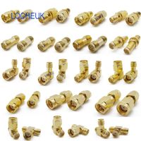 18Pcs SMA Connector Kit RF Coaxial SMA RP SMA Male Female Coupling Nut Converter Connectors for WIFI Antenna Extension Cable