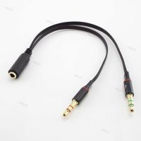 3.5mm Earphone Adapter Headphone Splitter Audio Female To 2 Male Jack 3.5 Mic Y Splitter Headset To Laptop PC Aux Cable YB1TH