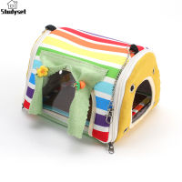 Studyset IN stock Bird Bed For Cage Bird Hammock Nest Tent With 2 Mats For Parakeet Budgies Cockatiels Lovebird Cockatoo Finch Hamster