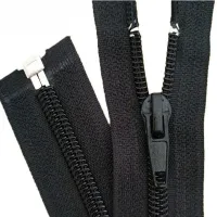 ❡ 10PCS Black 30-180cm Zippers Open End Zipper Nylon Zipper for Sewing Garments Long Coat Down Jacket DIY Sewing