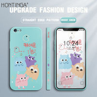 Hontinga เคสโทรศัพท์ Iphone 5 5S SE 2016,เคสสี่เหลี่ยมสไตล์เกาหลีลายการ์ตูนยางขอบซิลิโคนนิ่มเหลวดั้งเดิมเคสคลุมรอบกล้องเคสป้องกันกล้องด้านหลังเคสใส่โทรศัพท์แบบนิ่มสำหรับเด็กผู้หญิง