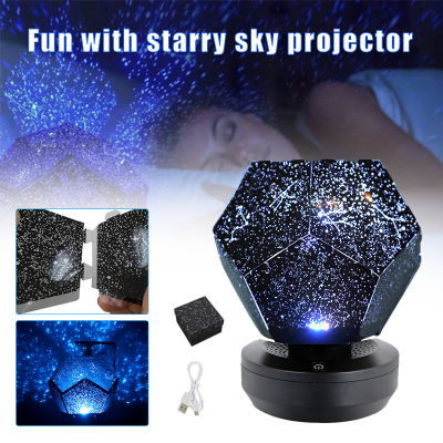 Hot 2021 Christmas Star House Planetarium Starlight Projector Usb Rechargeable Led Night Light Projector Night Light Home Decor