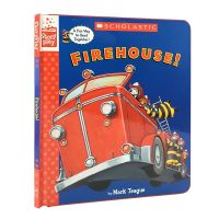 English original fire station firehouse! Story game hardcover picture book parent-child task interactive game book enlightens children to learn while playing