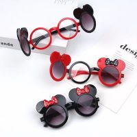 【jw】◊✑  Kids Sunglasses Minnie Bow Cartoon Figures UV Protection Glasses Accessories for Birthday Gifts